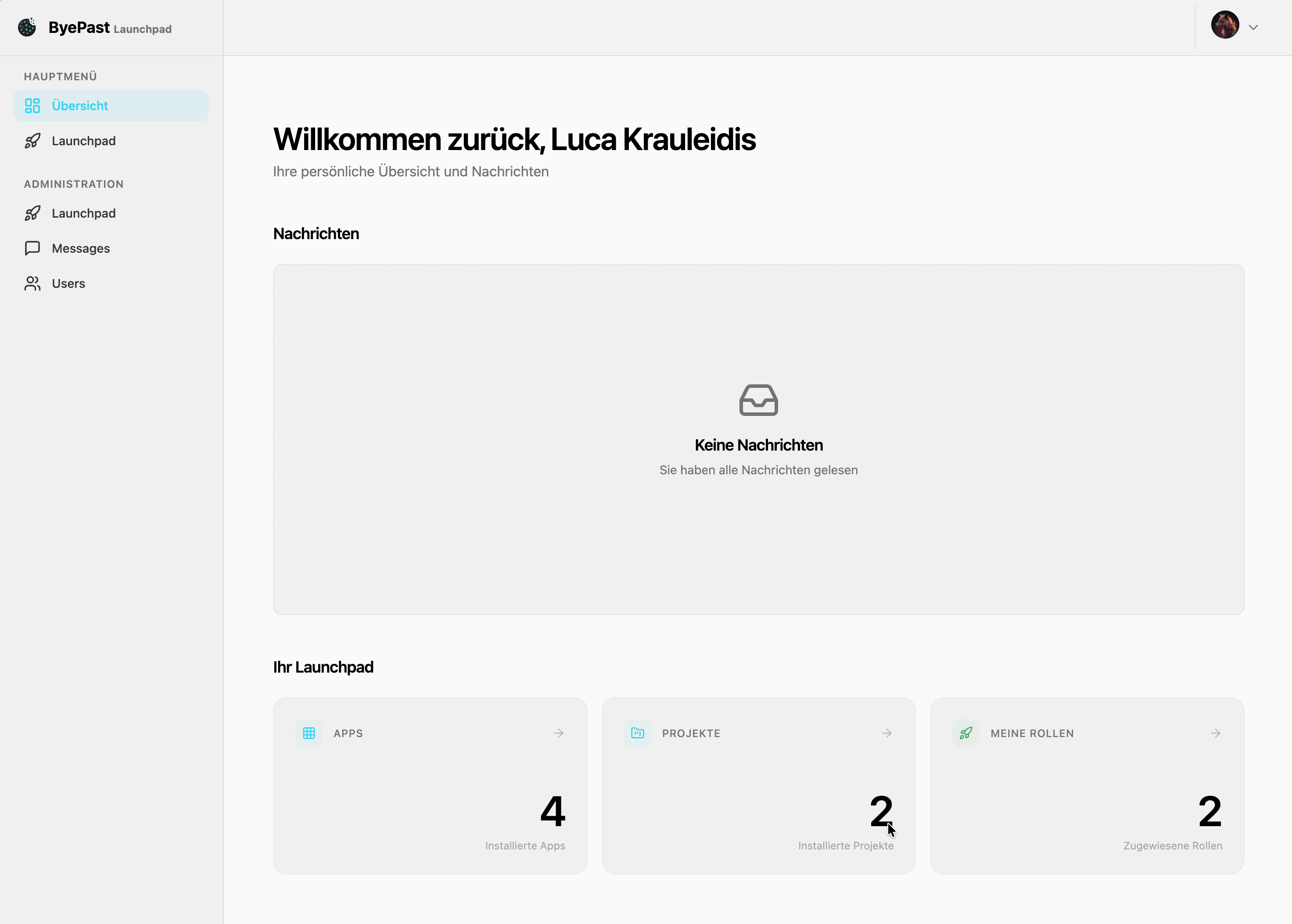 Rollenbasierter Web-App-Launcher